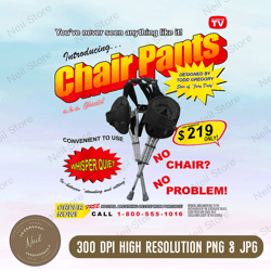 Jury Duty - Chair Pants Ad png, PNG High Quality, PNG, Digital Download