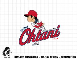 Shohei Ohtani - Caricature - Los Angeles Baseball  png, sublimation