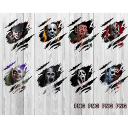 Horror Characters PNG, Movie Killers, Horror Movie PNG