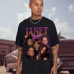 Janet Jackson Shirt Vintage Janet Jackson Shirt Janet Jackson Homage Shirt  American Singer Shirt