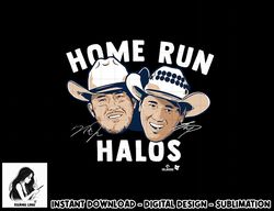 Trout & Ohtani - Home Run Halos - Los Angeles Baseball  png, sublimation