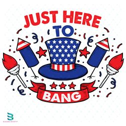 Just Heart To Bang Svg, 4th of July Svg, America Patriotic Svg, Fireworks