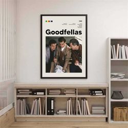 Goodfellas Poster Goodfellas Movie Poster Vintage Goodfellas Poster Goodfellas Modern Print Art Poster Goodfellas Minima