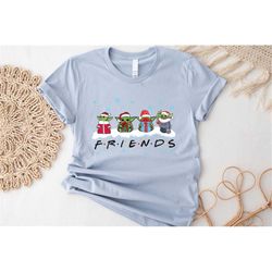 Baby Yoda Friends Shirt, Baby Yoda Christmas Shirt,Disney Friends Shirt, Star Wars Shirt