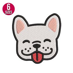 Dog Face embroidery design, Machine embroidery pattern, Instant Download