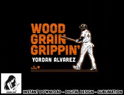 Yordan Alvarez - Wood Grain Grippin - Houston Baseball  png, sublimation