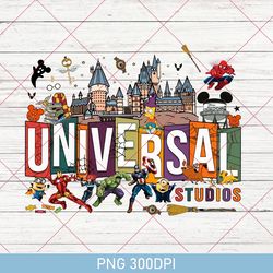 Universal Studios Trip Instant Download | Universal Studios Family 2023 PNG File | Vintage Universal Studios | Family Va