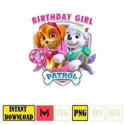 Paw patrol png, paw patrol birthday, paw patrol png, paw patrol shirt, chase png, characters png, paw patrol cricut