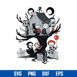 Horror Movies Characters Svg, Horror Movie Svg, Halloween Svg, Png Dxf Eps Digital File