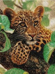 Leopard photo stitch Machine Embroidery Design