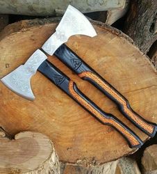 viking handmade forged high carbon steel tomahawk, hatchet,axe,integral, axe