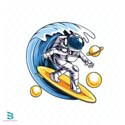 Astronaut Surfing Svg, Trending Svg, Astronaut Svg, Surfing Svg, Summer