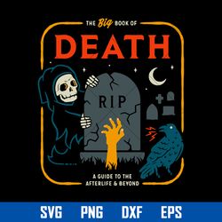 The Big Book Of Death Svg, Death Halloween Svg, Halloween Svg, Png Dxf Eps Digital File