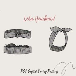 Knot headband sewing pattern - baby headband PDF pattern - 7 sizes Newborn to Adult- Baby headbands, baby girl headband
