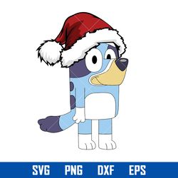 Bluey Dog Christmas Svg, Bluey Chritmas Svg, Bluey Svg, Png Dxf Eps Digital File