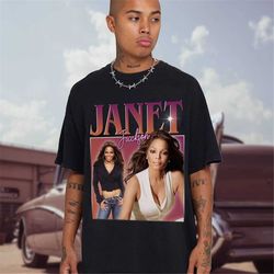 Janet Jackson Shirt Vintage Janet Jackson Shirt Janet Jackson Homage Shirt  American Singer Shirt