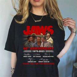 Jaws Movie Shirt Vintage Jaws Shirt Jaws 48th Anniversary Tshirt Thank You For The Memories Shirt