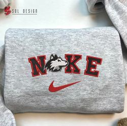 Nike Northern Illinois Huskies Embroidered Sweatshirt, NCAA Embroidered Sweater, Northern Illinois Shirt, Unisex Shirt