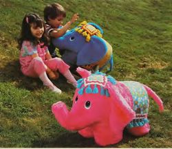 Elephant Sewing Pattern -Large Stuffed Toy Two Sizes 26" and 35" long-Sitting Toys vintage cutting patterns Digital PDF