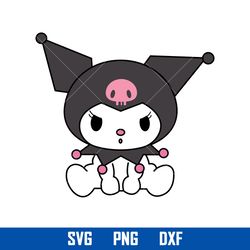 Kuromi Svg, Hello Kitty Svg, Kawaii Kitty Cat Svg, Svg, Cartoon Svg, Png Dxf Eps, HK19052303