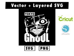 Tokyo Ghoul svg & png files for cricut machine , anime svg , manga svg , Goku svg