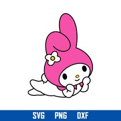 My Melody Svg, Hello Kitty Svg, Kawaii Kitty Cat Svg, Cartoon Svg, Png Dxf, HK18052306