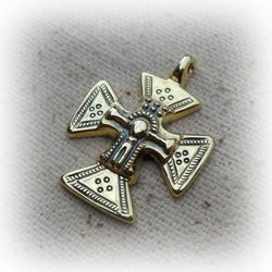 Ukraine brass cross necklace pendant,Vintage Brass Cross charm,gutzul Brass Cross necklace,Rustic Brass Cross,ukrainian