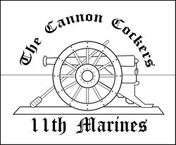 The Cannon Cockers 11th Marines vector file for laser engraving, cnc router, cutting, engraving,