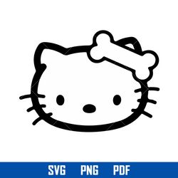 Hello Kitty Svg, Kawaii Kitty Cat Svg, Sanrio Svg, Hello Kitty Cricut Svg, Cartoon Svg, Png Pdf HK19052357
