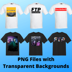 25 Suicide Boys -  T-Shirt Design Bundle - PNG Images With Transparent Backgrounds- Sublimation Printing