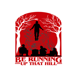 Be Running Up That Hill Logo SVG, Stranger Thing Max Floating SVG