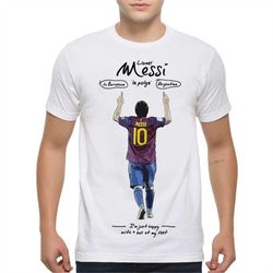Lionel Messi Original Art T-Shirt / 100 Cotton / Men's Women's Football Tee (way-721)