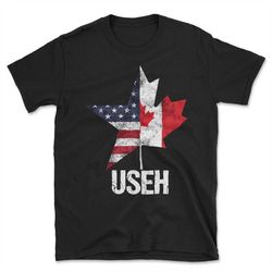 Canada United States Flag USEH,Gift,Eh T Shirt,Eh Shirt,Canadian T Shirt,Funny Shirt,Funny Canadian T Shirt,Canadian Shi