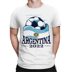 Argentina 2022 World Cup Football T-Shirt / La Albiceleste / Soccer National Team / Men's Women's Sizes / Cotton Tee (FO