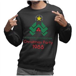 Nakatomi Corp Christmas Party 1988 Of Christmas Pullover sweatshirt Jumper Novelty Sweater Xmas Gift