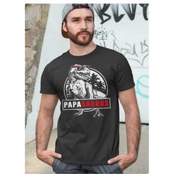 Fathers Day Cool Papa saurus Trex with SunglassesGift for fathers day slogan T Shirt Ideal for Dad, Husband, Grandfather