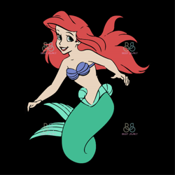 Ariel Mermaid Svg, Disney Svg, Ariel Mermaid Svg, Disney Cartoon Svg, Trending Svg