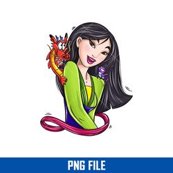 Mulan Png, Princess Mulan Png, Mulan Disney Princess Png, Disney Princess Png Digital File