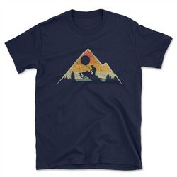 Retro Snowmobile Shirt,Nature T Shirt,Gift for Her,Hiking Shirt,Mountain Tshirt,Nature Tshirt,Camping Tshirt,Graphic Tee