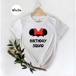 Disney Birthday Squad Shirt, Happy Birthday Shir, Disney Themed Party, Disney Birthday Tee, Family Disney Shirt, Girls B