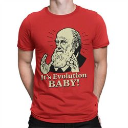 Charles Darwin It's Evolution Baby T-Shirt / Men's Women's Sizes / Cotton Tee (DAR-234512)