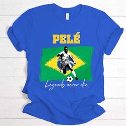 Pel Legend Soccer Shirt, Unisex Brazil Tshirt,Brazil Tshirt,Pel Tshirt,Gift For Pel Fans,Soccer Shirt,Brazil Shirt, Pel