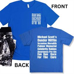 The Office T-Shirt Michael Scotts Dunder Mifflin Scranton Meredith Palmer Memorial Celebrity Rabies Awareness Pro-Am Fun