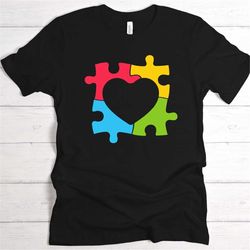 Autism Awareness Shirt, Gift for Special Education Teacher, ASD and SPD Apparels, Puzzle Piece Shirt, Autism Month Tees,