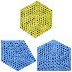 Hexagon and Two Pentagons Crochet Pattern