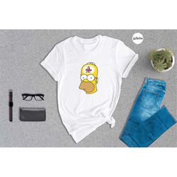 Homer Monkey in Head Shirt, Funny Simpsons Shirt, The Simpsons Gift, Homer Simpson Shirt, Simpsons Family Tee, Funny Car
