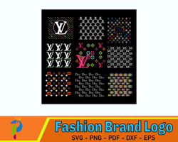 Louis Vuitton and Chanel Logo Coffee Stencil Download