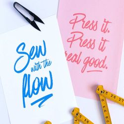 Printable Sewing Quote Posters