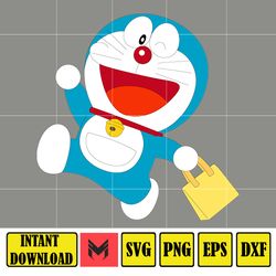 Doraemon SVG, Cricut, Cut files, Digital Vector File, Comes with SVG, Png, Jpg, AI Format