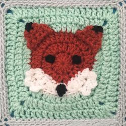 Fox Granny Square Crochet Pattern